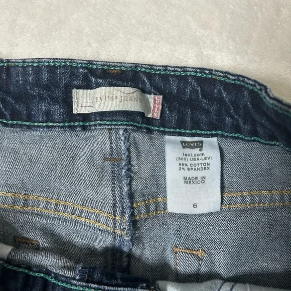 Levi's Dark Blue Denim Pencil Skirt - Picture 4 of 6